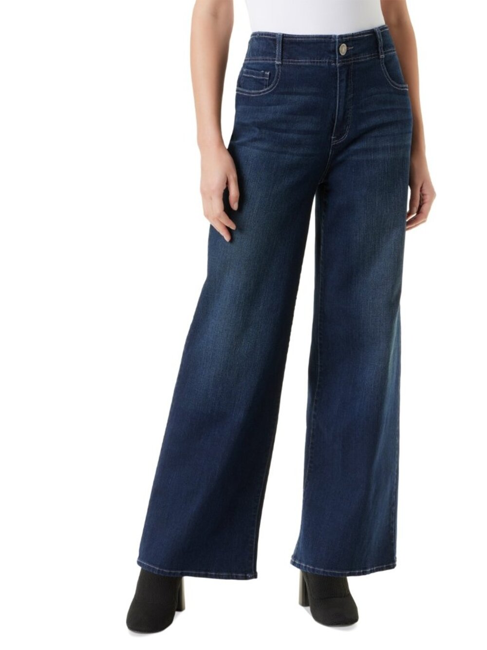 NWT Gloria Vanderbilt Women's Shape Effect Wide-Leg Jeans